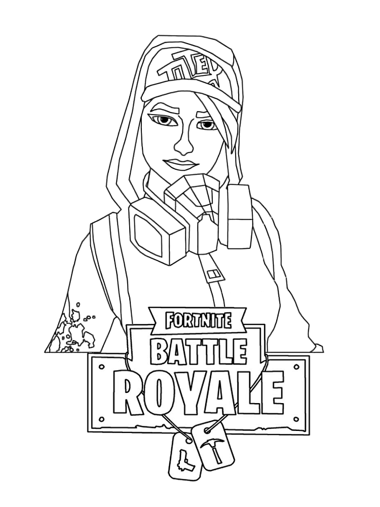 Coloring Fortnite Battle Royale Logo - 34 Free Printable Fortnite Coloring Pages
