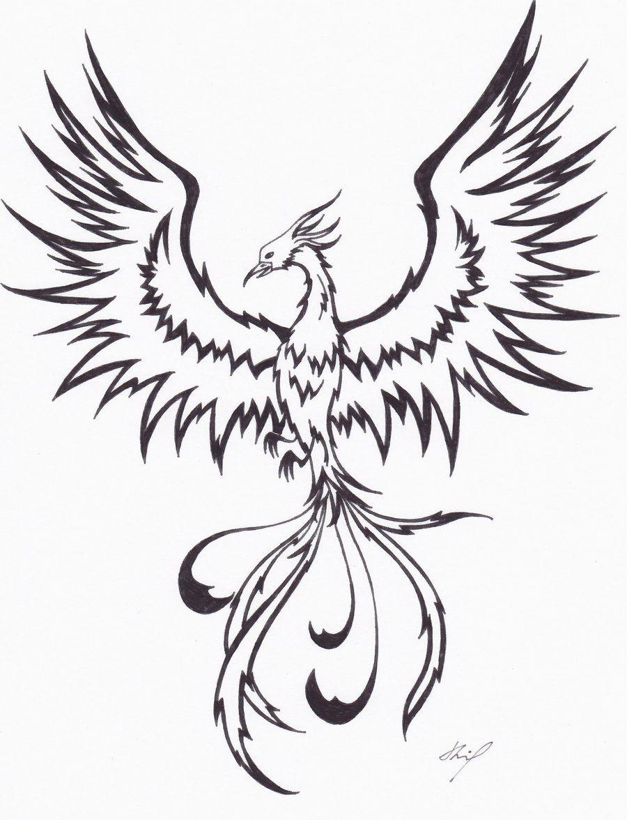 Phoenix Bird Drawing Logo - Phoenix by IAmZuo on DeviantArt | Coloring Pages | Pinterest ...