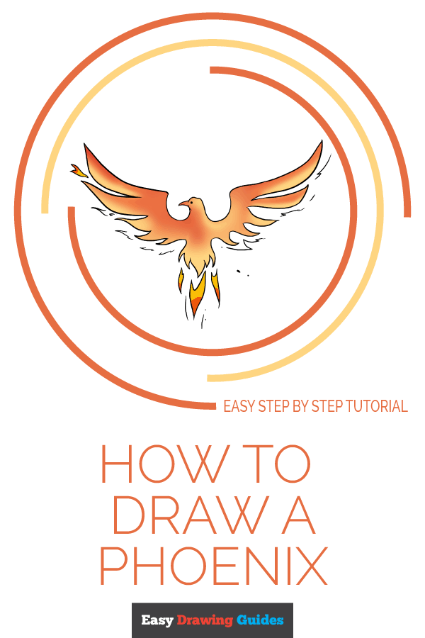 Phoenix Bird Drawing Logo - How to Draw a Phoenix - Really Easy Drawing Tutorial