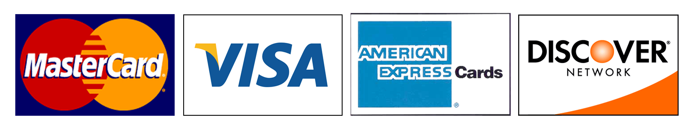American Express Visa Mastercard Logo