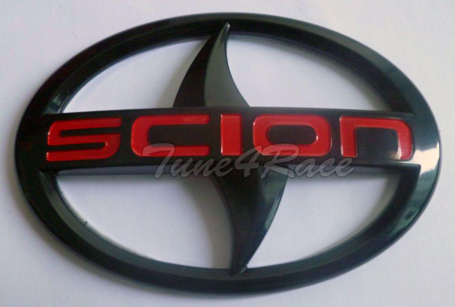 Scion Logo - For Scion large Black red logo Emblem Badge Sticker decal tC xA ...