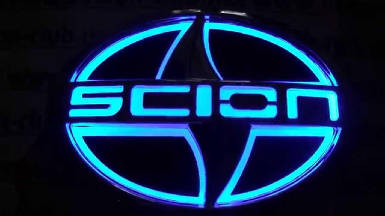 Scion Logo - Car Badge 5D emblem light Scion car badge, logo sticker 5D - BLUE ...