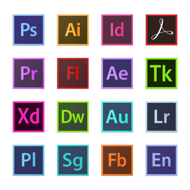 Adobe Logo - Adobe Icon Logo, Photohop, Illustrator, Indesign PNG and Vector