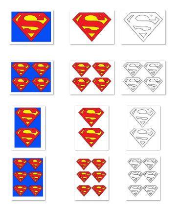Large Printable Superman Logo - Large Printable Superman Logo — Printable Treats.com