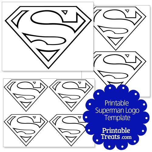 Large Printable Superman Logo - Printable Superman Logo Template from PrintableTreats.com | Shapes ...