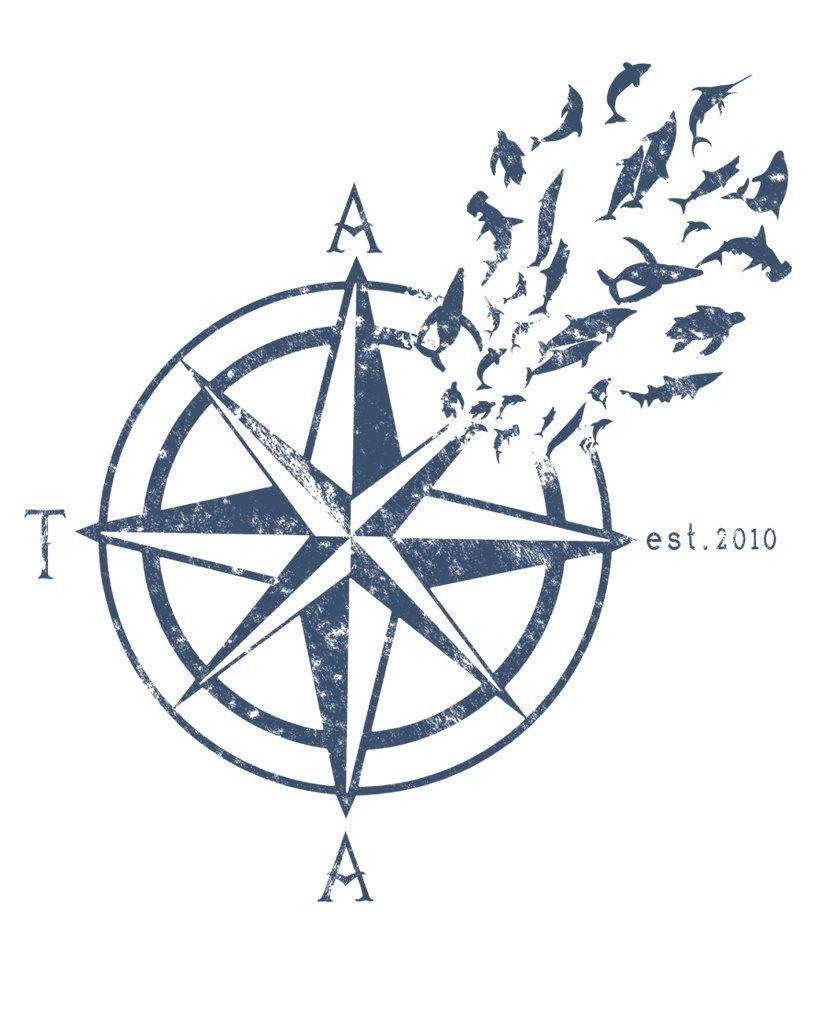 Nautical Compass Logo - Women's | Nautical Compass | Ideal Tank Top – Arm The Animals ...