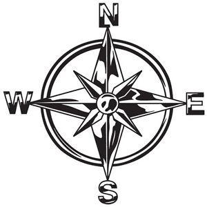 Nautical Compass Logo - TRIBAL COMPASS ROSE NAUTICAL STAR CAR BOAT BIKE WINDOW VINYL DECAL