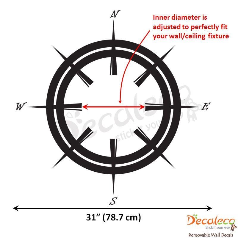 Nautical Compass Logo - Nautical Compass (Wall/Ceiling Decal) |