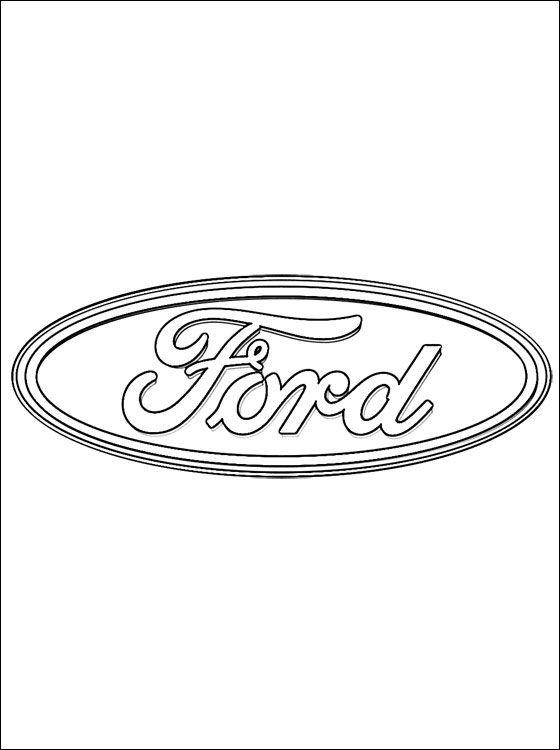 Printable Ford Logo - Coloring pages: Coloring pages: Ford, printable for kids
