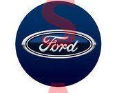 Printable Ford Logo - Items similar to 4X6 Sheet FORD Logo Emblem Truck Car 1 inch Circle ...