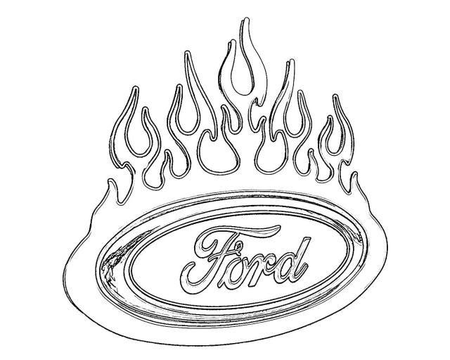 Printable Ford Logo - Ford Logo Coloring Pages by Rachel | Projects to Try | Coloring ...