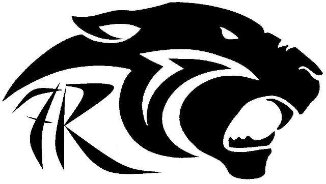 Black and White Panthers Logo - Panthers number 1 vector library library - RR collections