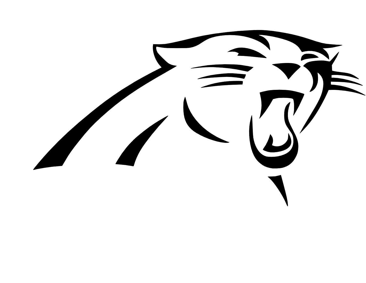 Black and White Panthers Logo - Amazon.com: Carolina Panthers Logo vinyl Sticker Decal (4