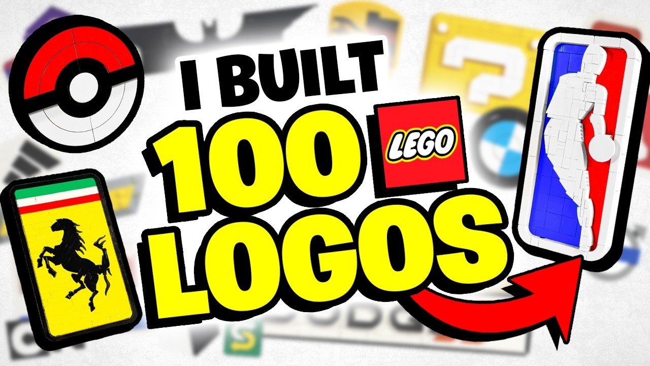 100 famous logos built from LEGO bricks by IBrickedItUp