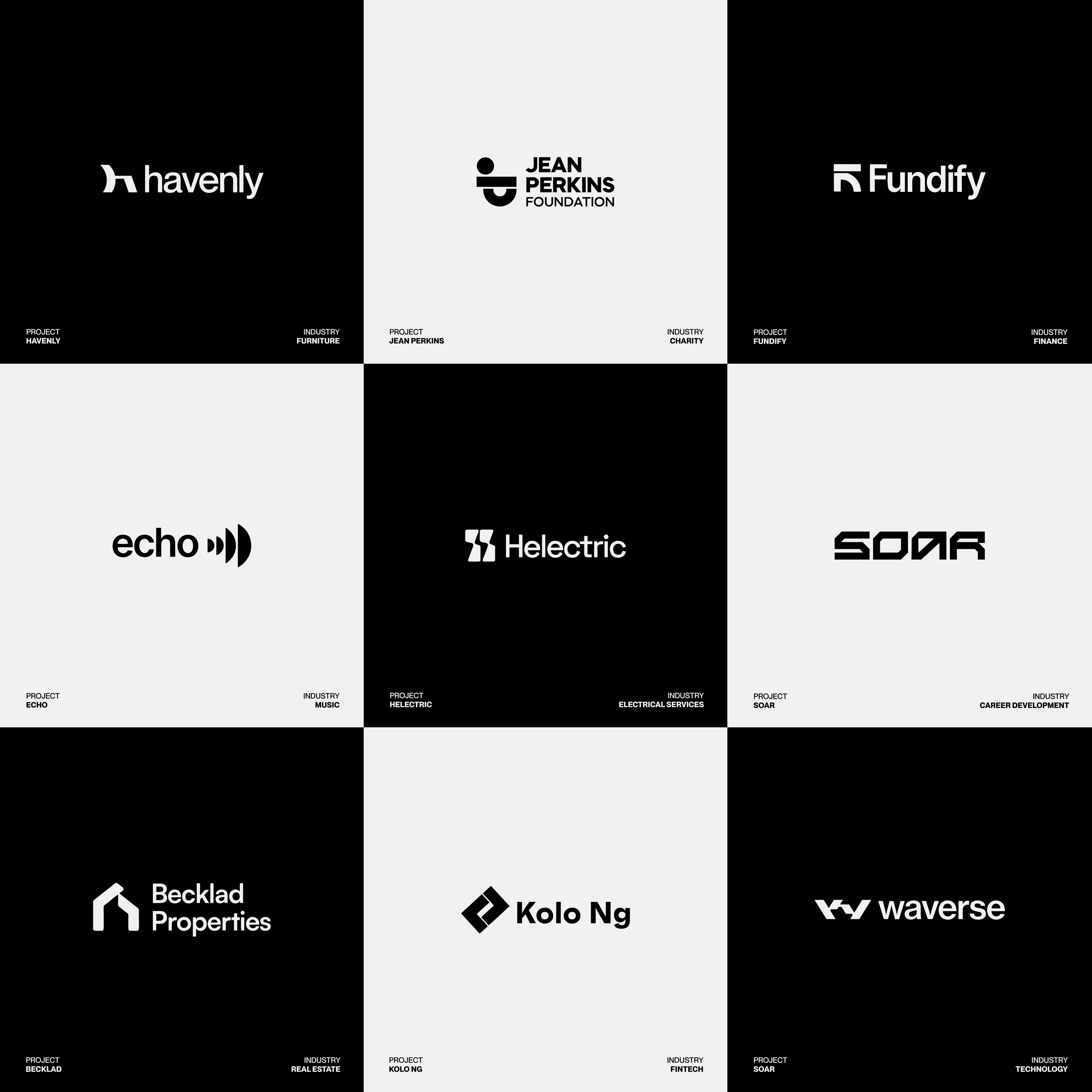Minimal logo with narrative depth by Tina Brown