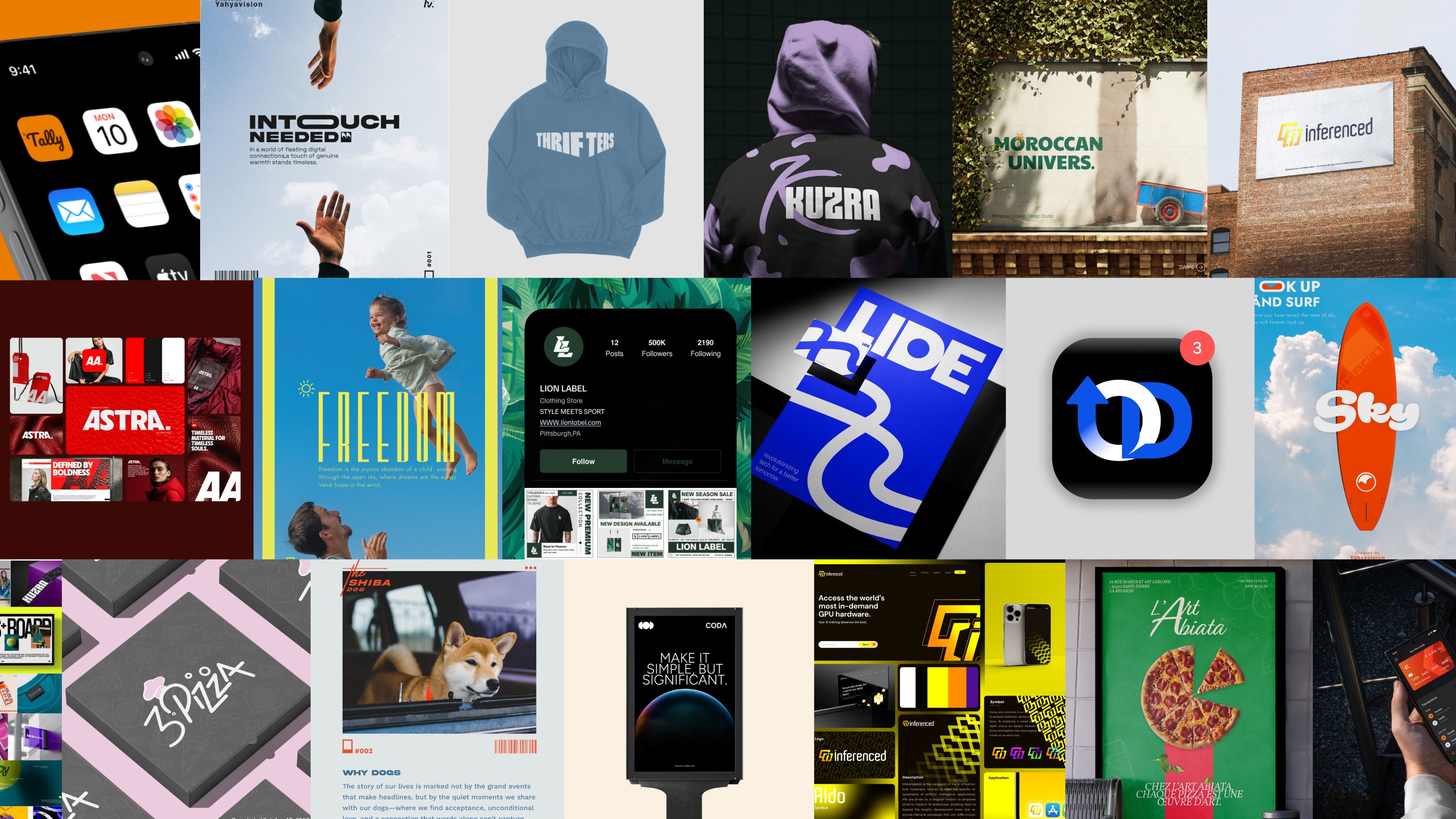 Modern branding work by Yahyavision