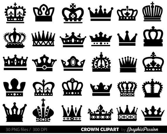 King and Queen Crown Logo - Crown Clipart King Queen Crown Clip Art Royal Crown | Etsy