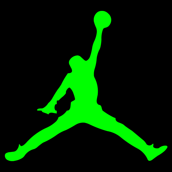 Green Jordan Logo - limegreen jordan sign