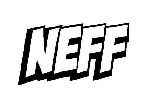 Neff with Hat Logo - Neff Text Logo | Die Cut Vinyl Sticker Decal | Blasted Rat