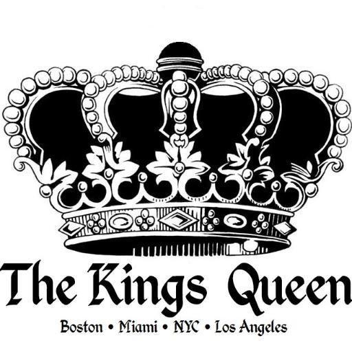 King and Queen Crown Logo - The Kings Queen's Black tank with Oversized crown