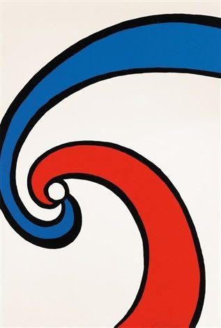 Blue Orange Red Swirl Logo - Red and Blue Swirl by Alexander Calder on artnet