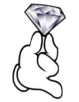 Dope Diamond Hands Logo - Emcee dope diamonds diamant hand cartoon | DRAW | Drawings ...