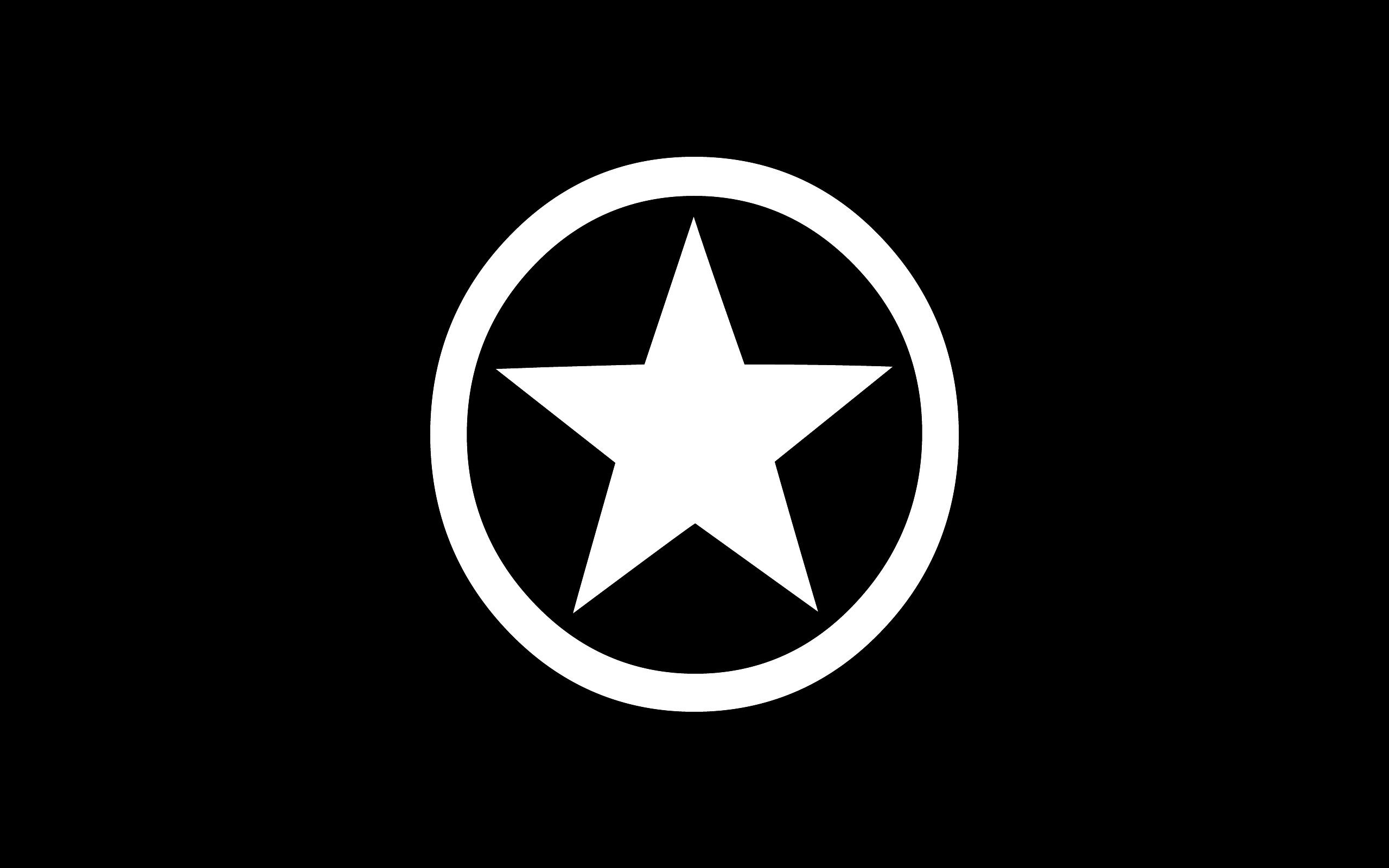 Black Star with Circle around Logo - Free Black Star Logo, Download Free Clip Art, Free Clip Art on ...