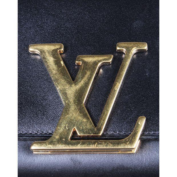 Gold Louis Vuitton Logo - Black Long Wallet With Gold Logo by LOUIS VUITTON | StyleTribute.com