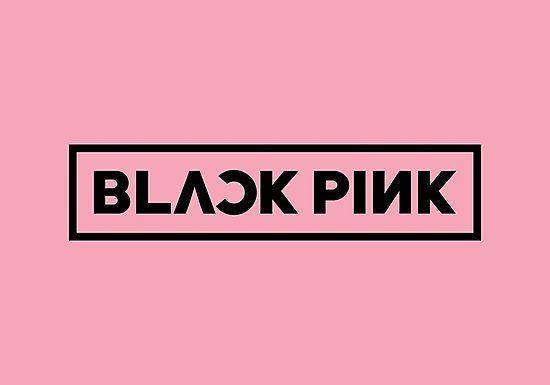Black Pink Logo - BlackPink Logo Kpop Merch. Kpop Shirt. Kpop Mugs. Kpop Stickers