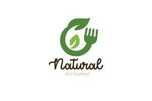 Natural Food Logo - Organic food logo Logo Templates Creative Market