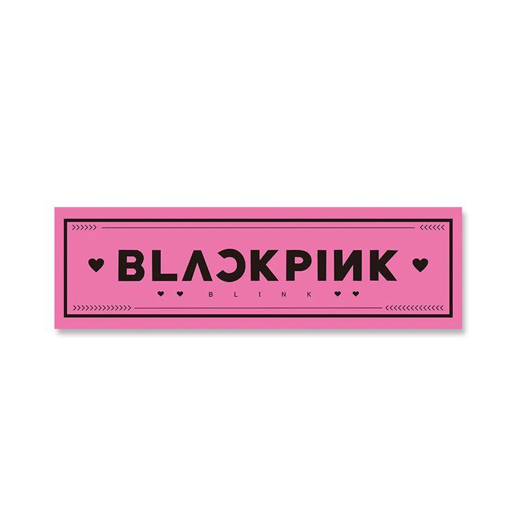 Black Pink Logo - BLACKPINK Pink BLINK Concert Slogan Banner. KPOP Mall USA