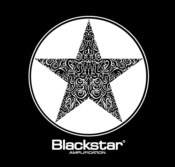 Black Star with Circle around Logo - Blackstar Amps - T-Shirt 1 by flatfourdesign on Clipart library ...