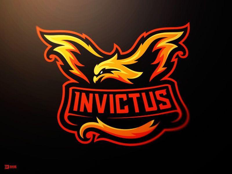 Fiery Bird Phoenix Logo - Invictus Phoenix Mascot Logo