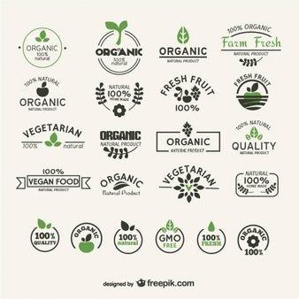 Natural Food Logo - Organic Vectors, Photo and PSD files