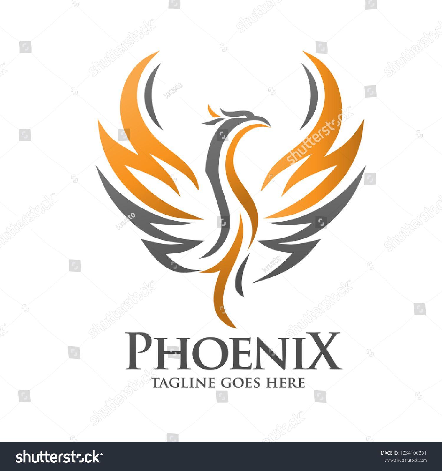 Fiery Bird Phoenix Logo - Phoenix logo template, Fire-bird vector | bussines logos | Pinterest ...