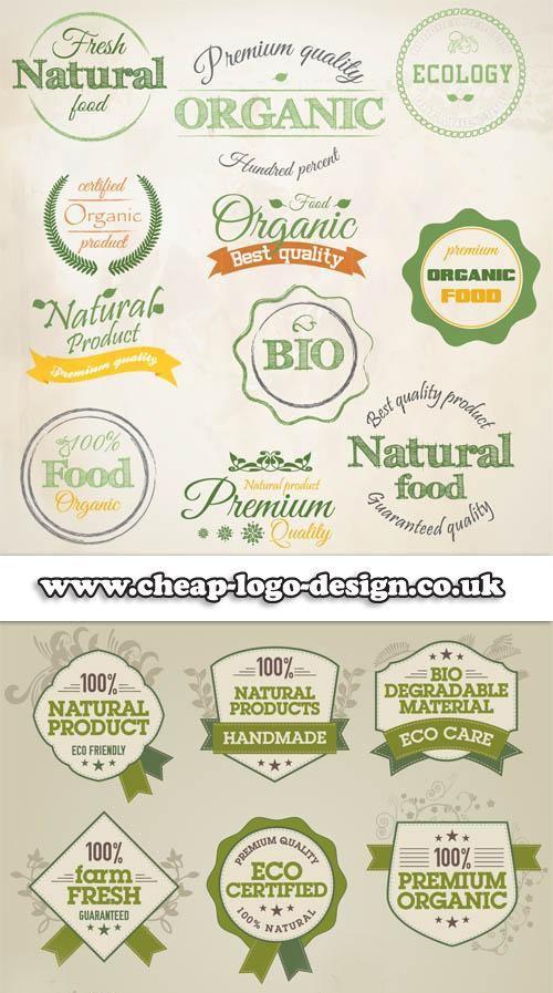 Natural Food Logo - natural healthy organic food logo ideas