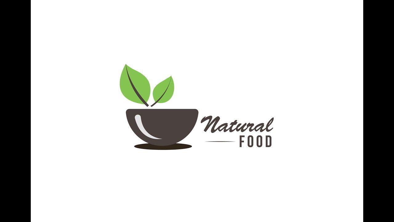 Natural Food Logo - Illustartor Tutorial | Professional Food Logo Desdign - YouTube