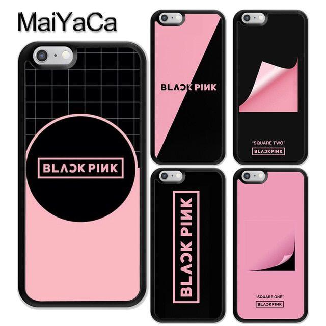 Black Pink Logo - MaiYaCa KPOP BLACKPINK LOGO Pattern Soft Rubber Phone Cases