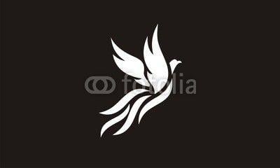Fiery Bird Phoenix Logo - Phoenix Logo Template, Fire Bird, Eagle. Buy Photo. AP Image