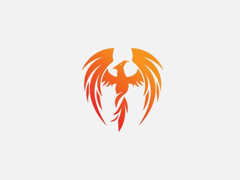Fiery Bird Phoenix Logo - Phoenix Logo