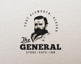 Portrait Logo - The General. logo. Logos, Logo design, Logo inspiration