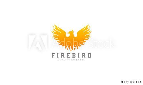 Fiery Bird Phoenix Logo - Phoenix logo - fire bird vector - Buy this stock vector and explore ...