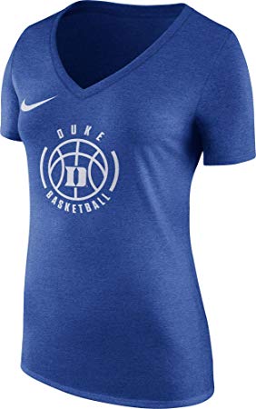 Blue Basketball Logo - Nike Women's Duke Blue Devils Duke Blue Basketball Logo Tri Blend T