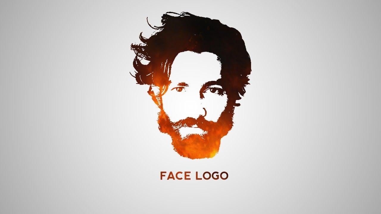 Portrait Logo - Photoshop Effects Tutorial Fire Design Face Logo
