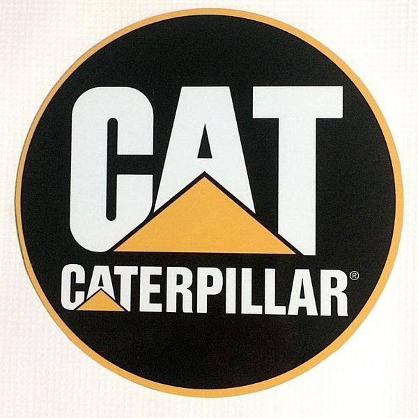 Caterpillar Logo - Caterpillar Cat Logo 7 Round Metal Sign