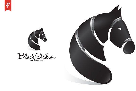 Stallion Logo - Black Stallion Logo ~ Logo Templates ~ Creative Market