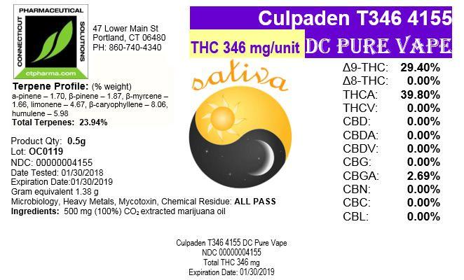 Pure Vape Logo - Culpaden T346 4155 DC Pure Vape (CPS) - The Healing Corner