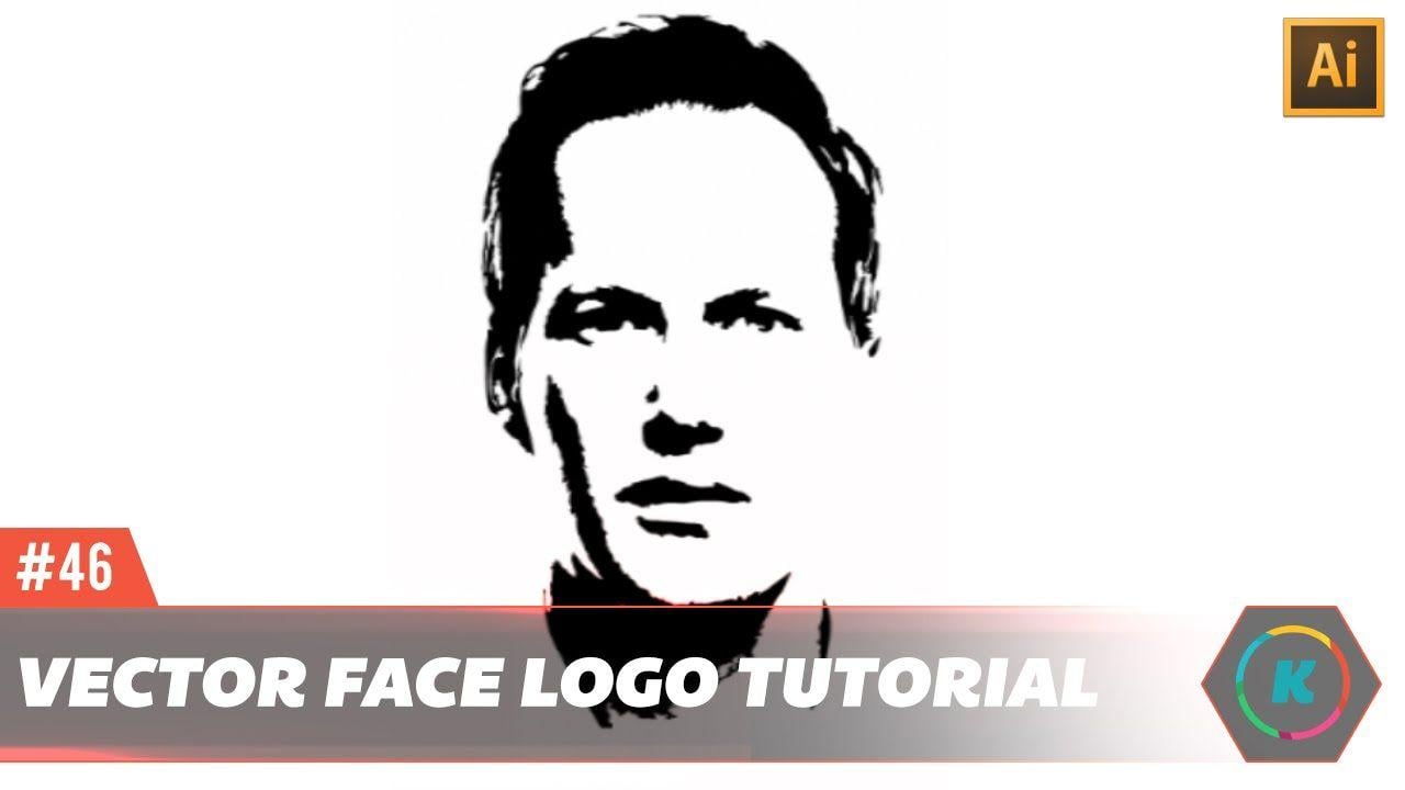 Portrait Logo - Vector Face Logo Effect Tutorial Illustrator Tutorial