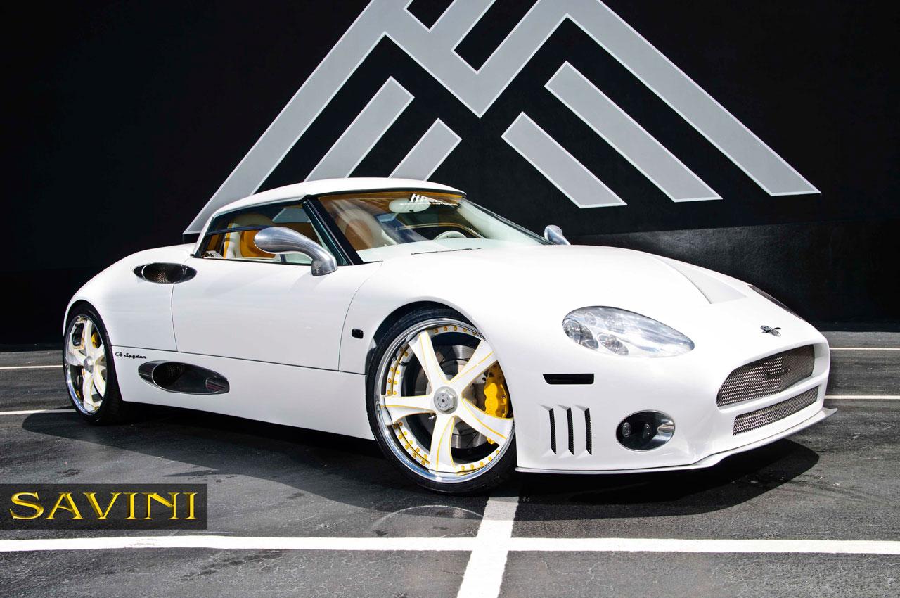 White Spyker Logo - C8 - Savini Wheels