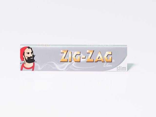 Silver Zig Zag Logo - Zig Zag Silver King Size Slim Pipe Shop